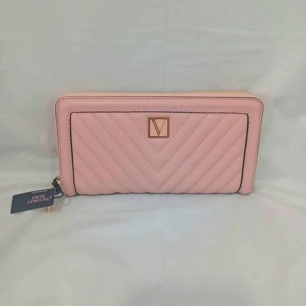 Victoria's Secret "The Victoria" Orchid Blush Large Zip Around Wallet
